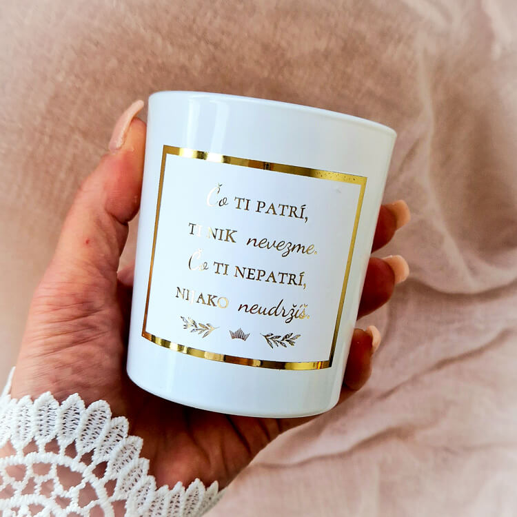 Fotka sviečok z kolekcie ' Pre Kamošku a Sestru - Objatie v Skle