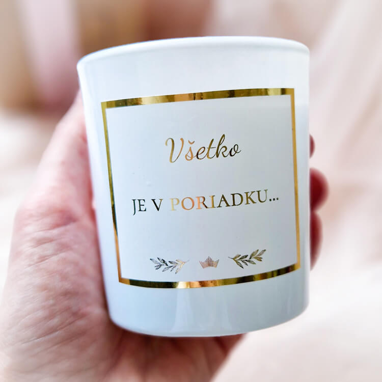 Fotka sviečok z kolekcie ' Pre Kamošku a Sestru - Všetko je v Poriadku