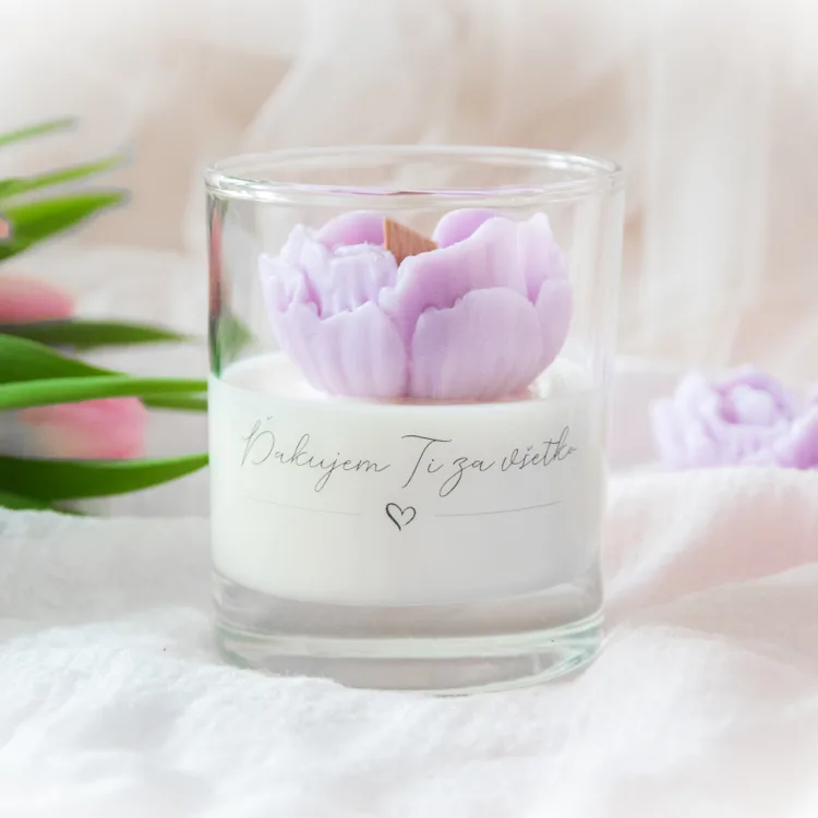 Fotka sviečok z kolekcie ' Deň  Matiek - Sviečka Lila