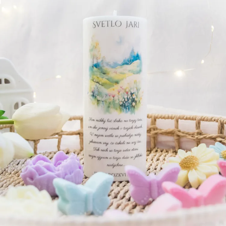 Fotka sviečok z kolekcie ' Jarné Novinky - Svetlo Jari