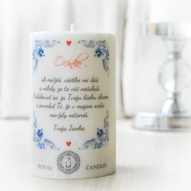 Fotka sviečok z kolekcie ' Pre otcov - Folklórna