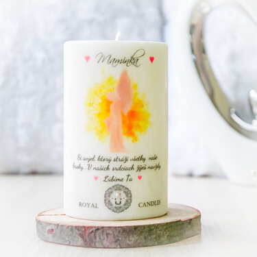 Fotka sviečok z kolekcie ' Spomienkové - Ružový Anjel