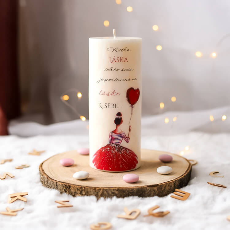Fotka sviečok z kolekcie ' Zamilované - Láska k Sebe