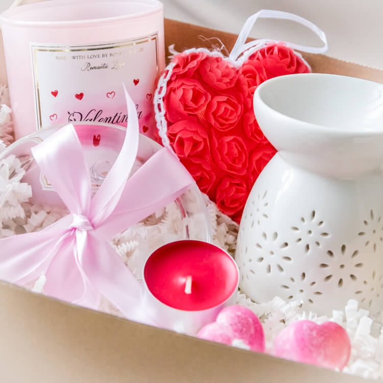Fotka sviečok z kolekcie ' Zamilované Balíčky - Valentínka Maxi